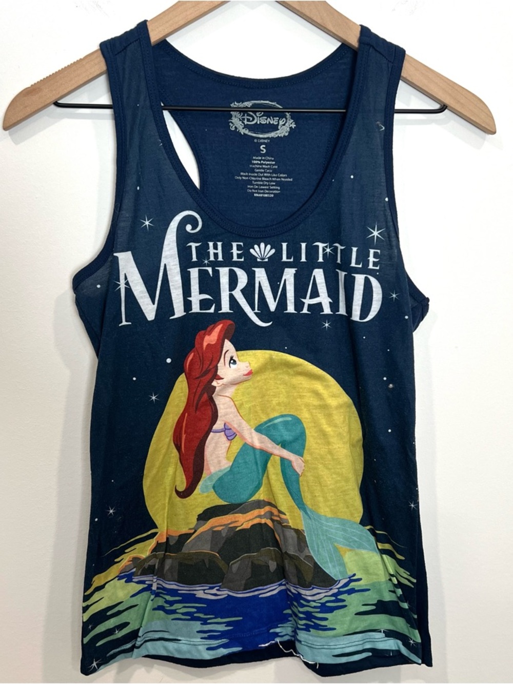 Disney The Little Mermaid Navy Ariel Tank Top